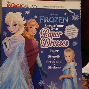 Disney Frozen Dress-Up Activity Book with Blue and Green